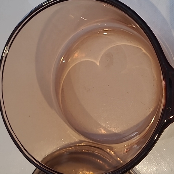 Corningware vision cookware amber glass saucer pot and pyrex lid 1.5L France - Picture 6 of 6